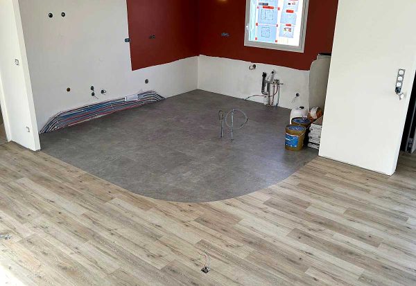 résultat pose sol LVT maison particulière Peyriac-sur-Mer Aude