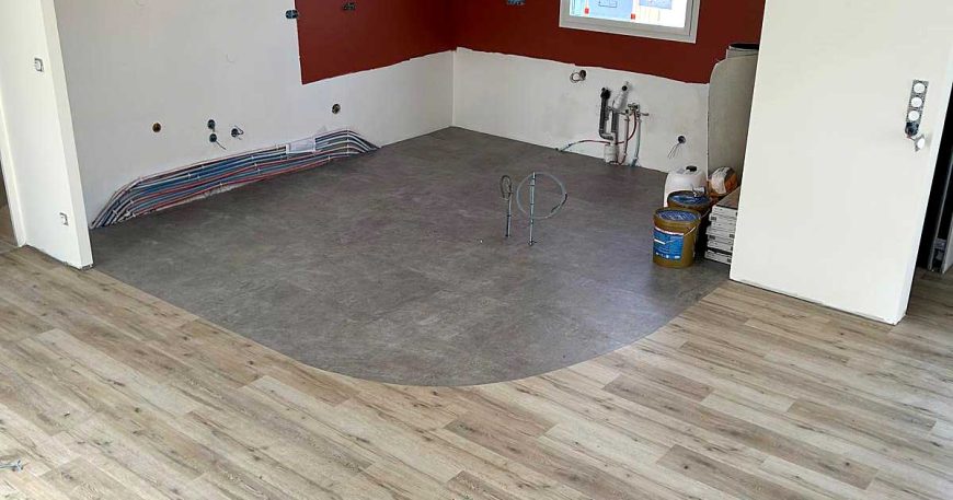 résultat pose sol LVT maison particulière Peyriac-sur-Mer Aude